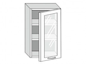 19.50.3 Шкаф настенный (h=913) на 500мм с 1-ой стекл. дверцей в Усть-Катаве - ust-katav.magazin-mebel74.ru | фото
