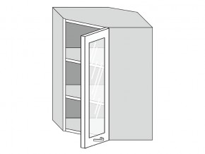 19.60.3у Шкаф настенный (h=913) угловой на 600мм со стекл. дверцей в Усть-Катаве - ust-katav.magazin-mebel74.ru | фото