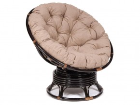 Кресло-качалка Papasan w 23/01 B с подушкой Antique brown, экошерсть Коричневый в Усть-Катаве - ust-katav.magazin-mebel74.ru | фото