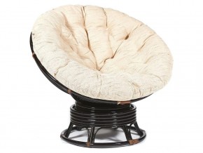 Кресло-качалка Papasan w 23/01 B с подушкой Antique brown, ткань Старт в Усть-Катаве - ust-katav.magazin-mebel74.ru | фото