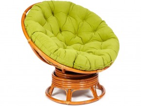 Кресло-качалка Papasan w 23/01 B с подушкой Cognac, флок Олива в Усть-Катаве - ust-katav.magazin-mebel74.ru | фото