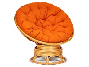 Кресло-качалка Papasan w 23/01 B с подушкой Honey, ткань Оранжевый в Усть-Катаве - ust-katav.magazin-mebel74.ru | фото