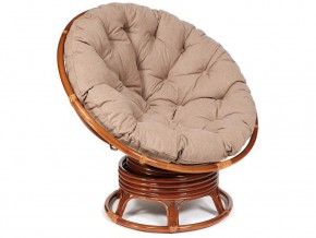 Кресло-качалка Papasan w 23/01 B с подушкой Pecan, экошерсть Коричневый в Усть-Катаве - ust-katav.magazin-mebel74.ru | фото