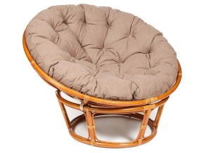 Кресло Papasan 23/01 W с подушкой Cognac, экошерсть Коричневый в Усть-Катаве - ust-katav.magazin-mebel74.ru | фото