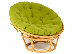 Кресло Papasan 23/01 W с подушкой Honey, флок Олива в Усть-Катаве - ust-katav.magazin-mebel74.ru | фото