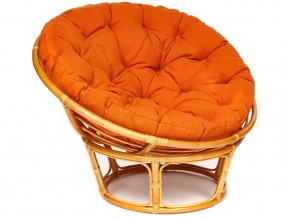 Кресло Papasan 23/01 W с подушкой Honey, ткань Оранжевый в Усть-Катаве - ust-katav.magazin-mebel74.ru | фото