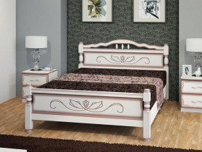 Кровать Карина-5 1200 Дуб молочный в Усть-Катаве - ust-katav.magazin-mebel74.ru | фото