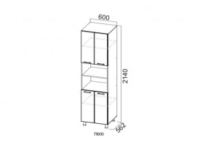 П600/2140 Пенал 600/2140 в Усть-Катаве - ust-katav.magazin-mebel74.ru | фото