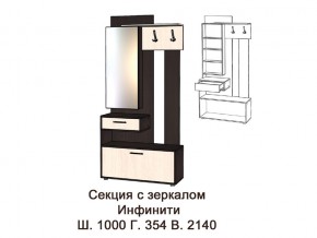 Секция с зеркалом в Усть-Катаве - ust-katav.magazin-mebel74.ru | фото
