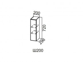 Ш200/720 Шкаф навесной 200/720 в Усть-Катаве - ust-katav.magazin-mebel74.ru | фото