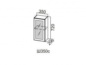 Ш350с/720 Шкаф навесной 350/720 (со стеклом) в Усть-Катаве - ust-katav.magazin-mebel74.ru | фото