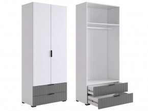 Шкаф двухдверный 108.01 Зефир серый в Усть-Катаве - ust-katav.magazin-mebel74.ru | фото