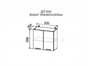 Шкаф верхний ДП600мм с 2-мя дверками в Усть-Катаве - ust-katav.magazin-mebel74.ru | фото