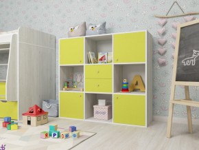 Стеллаж Джери винтерберг-лайм в Усть-Катаве - ust-katav.magazin-mebel74.ru | фото