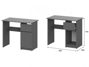 Стол письменный 900 Денвер Графит серый в Усть-Катаве - ust-katav.magazin-mebel74.ru | фото