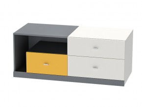 Тумба Клео Т-1 графит, миндаль, солнечный в Усть-Катаве - ust-katav.magazin-mebel74.ru | фото